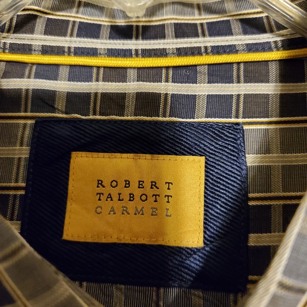Men Robert Talbott Carmel Dress Shirt Size XL - Picture 3 of 7